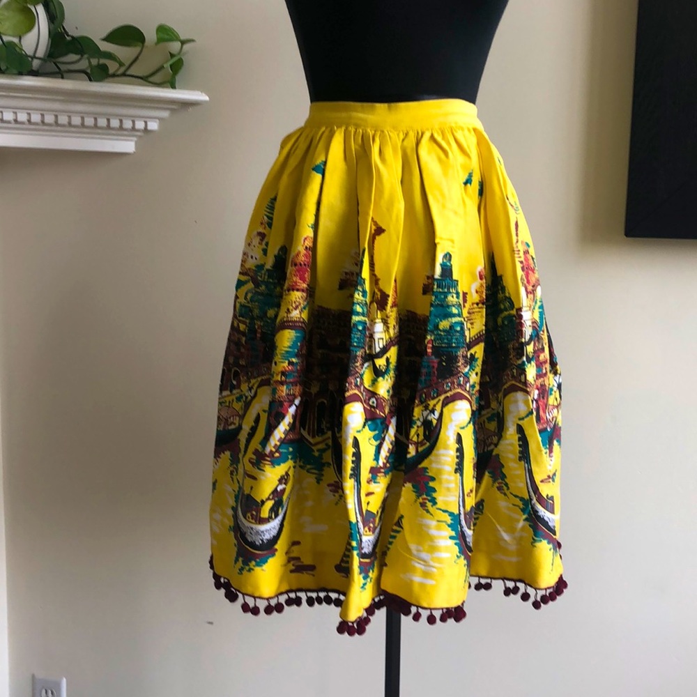 Pin Up Girl Italian Landscape Jenny Skirt